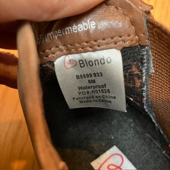 Blondo Lidia waterproof Chelsea bootie in Cognac Nubuck size 6M - Picture 6 of 12
